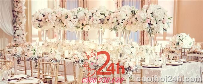Dịch vụ cưới hỏi 24h trọn vẹn ngày vui chuyên trang trí nhà đám cưới hỏi và nhà hàng tiệc cưới | Trang trí tiệc cưới 28